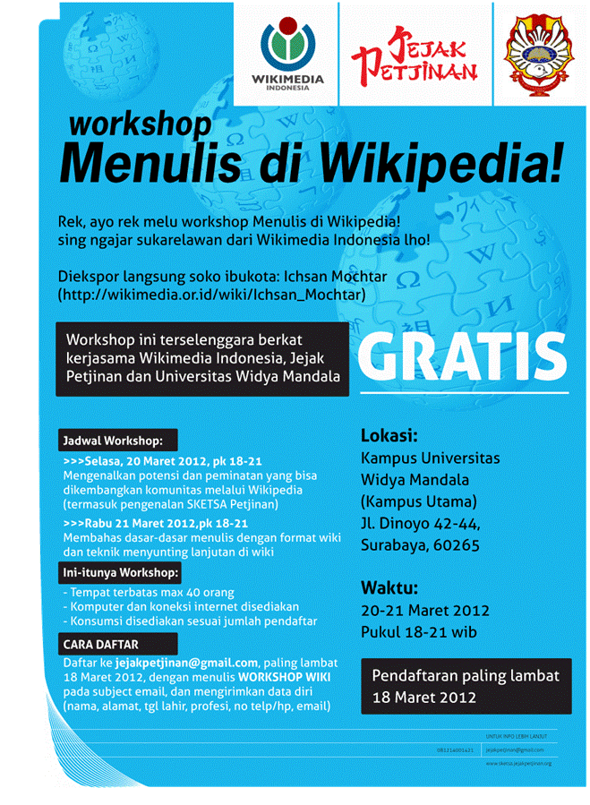 Workshop Wikipedia Surabaya